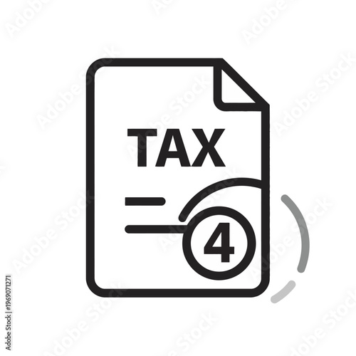Tax Form 4 - A digital image of a tax document with the number 4