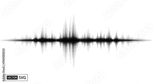 Abstract Sound Waveform Audio Signal Graphic