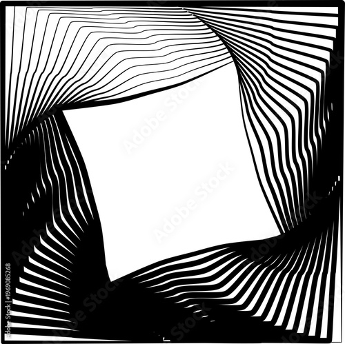 Square rotating blend line modern design, tech, digital, innovation, future