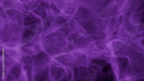 Abstract Purple Smoke Swirls Flowing Through Dark Background, Ethereal Wisps