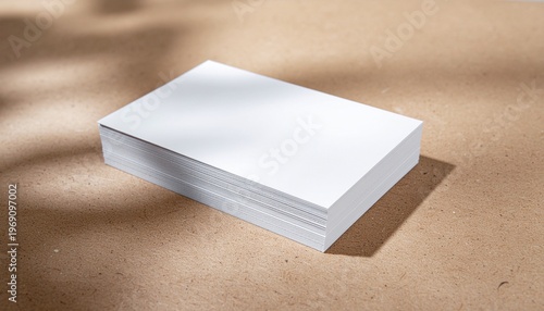 Elegant Business Card Mockup with Natural Paper Texture