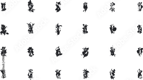 A noisy texture or abstraction in the form of dirty spots in horizontal rows.