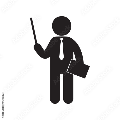 Teacher icon vector illustration