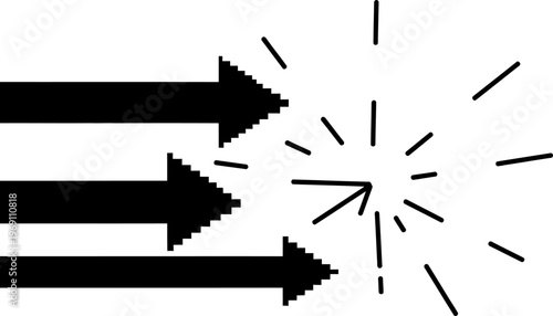 Black arrows pointing to the right