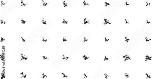 Texture or abstract in the form of small dirty torn spots.