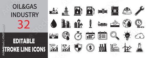 Black solid icons collection for technology and business, set of 28 vector symbols, digital interface and hardware glyphs for web design