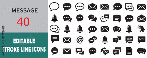 Black solid icons collection for technology and business, set of 28 vector symbols, digital interface and hardware glyphs for web design
