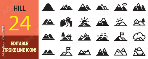 Black solid icons collection for technology and business, set of 28 vector symbols, digital interface and hardware glyphs for web design