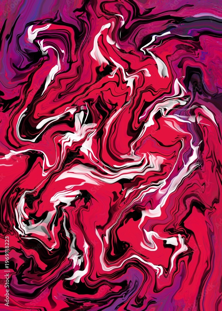 Fototapeta premium Abstract, textured, painted background with bold, bright brushstrokes and a contrasting color palette using modern impressionism techniques.