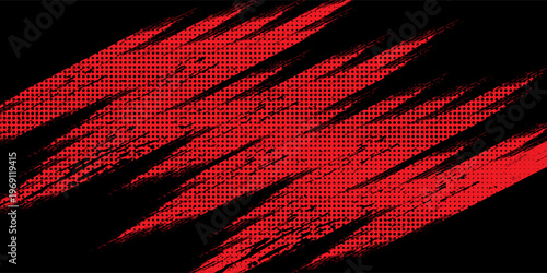 black red dragon decal brush fire volcano lava sakura Asia Japan anime style illustration sporty background banner, vector.