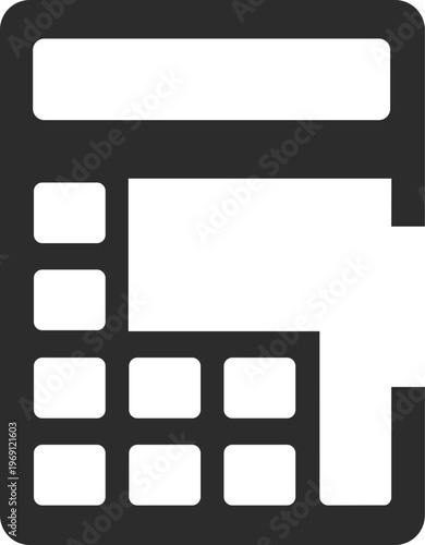 the logo is the monogram C and Calculator. Unique and elegant.