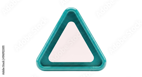 Free Download Teal Triangle with Perforated Texture - GFXLoad