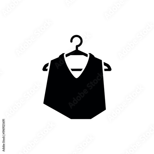 Sleeveless Top on Hanger Icon.