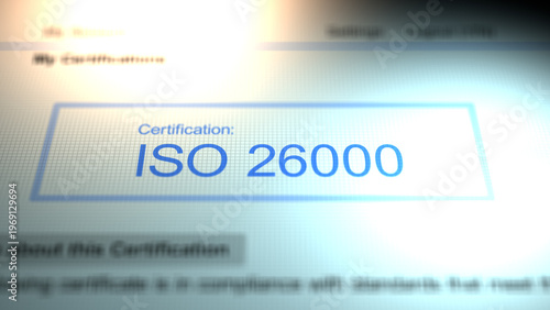 Camera Slides By A Business Certification of ISO 26000