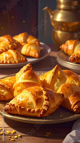 Wallpaper Mural Golden Empanadas - A Culinary Delight of Baked Pastries. Torontodigital.ca