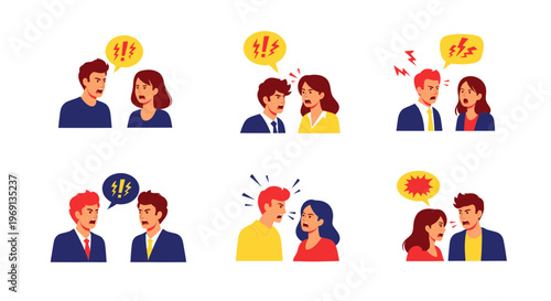 Couple Arguing, Conflict, Disagreement, Communication Breakdown, Relationship Problems