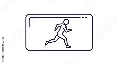 Dynamic digital avatar in motion symbolizing online activity and rapid task completion