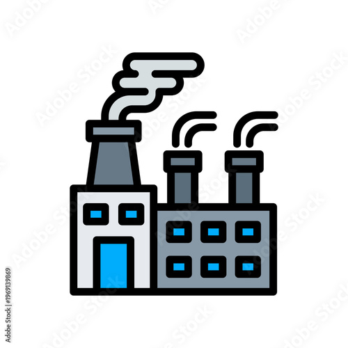 Industry lineal color icon