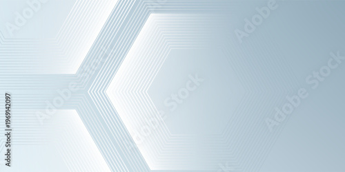 Vector watercolor hexagon line background art. eps 10