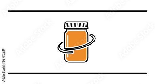 Dynamic liquid contents in a jar illustration, symbolizing mixing and product vitality