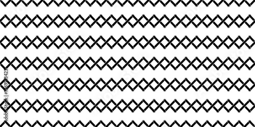 Seamless pattern featuring black and white cross stitch lines for textile and garment design