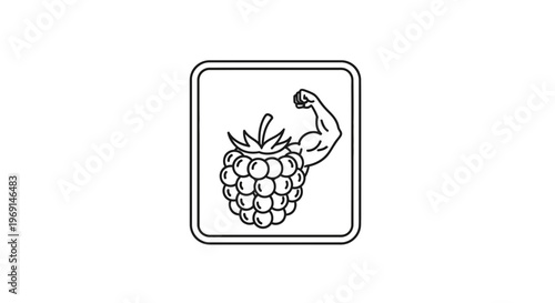 Illustrative depiction of a potent berry symbolizing inherent nutritional strength and vibrant