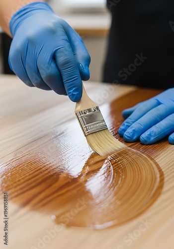Application of Protective Wood Finish for Increased Durability Process
