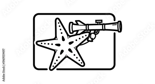 Starfish Holding a Rocket Launcher