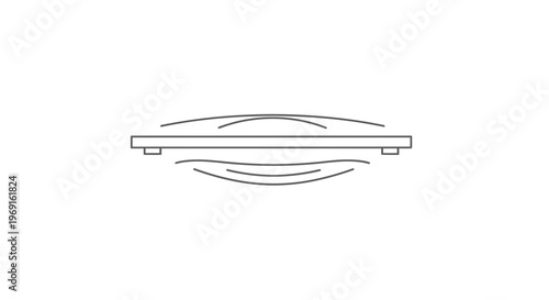 Contemporary vector illustration of an object emitting or experiencing vibrational energy