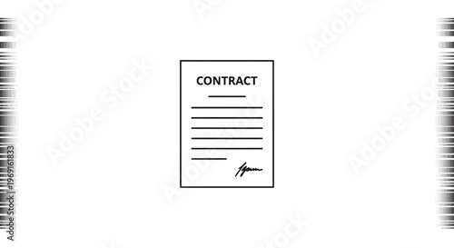 Essential legal document icon representing agreements, deals, and formal business commitments