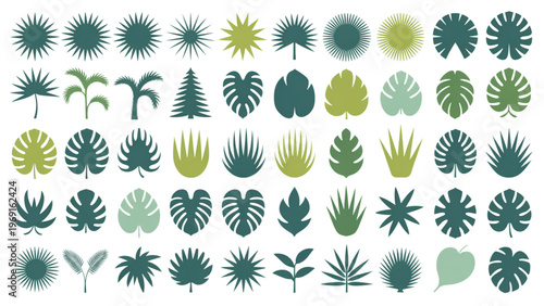 Colorful assortment of stylized cartoon hand gestures and symbols