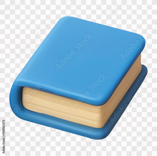 Books Vector Icon Set | 3D icon set | a blue hardcover book
