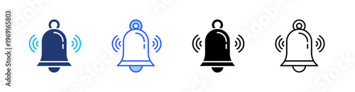 Notification Multiple Style Icon Set Collection Pack Web Banner Vector 