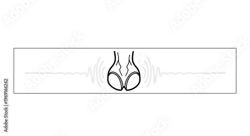 Abstract illustration of a human nose detecting an olfactory signal with wavy lines emanating
