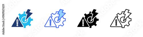 Failure Multiple Style Icon Set Collection Pack Web Banner Vector 