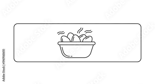 Freshly steamed eggs in a bowl, perfect for a healthy breakfast or snack, presented as a clear