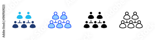 Relative Multiple Style Icon Set Collection Pack Web Banner Vector 