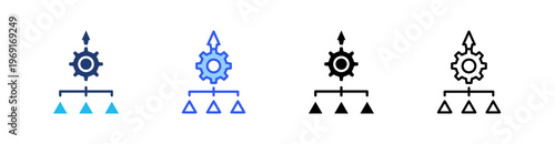 Consolidation Multiple Style Icon Set Collection Pack Web Banner Vector 