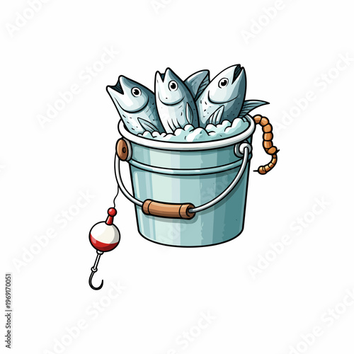 bucket and fish