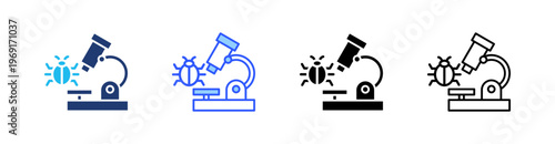 Research Multiple Style Icon Set Collection Pack Web Banner Vector 