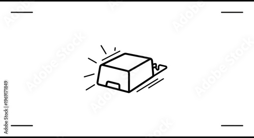 Dynamic doodle style alert signal indicating urgency and important notifications graphic vector