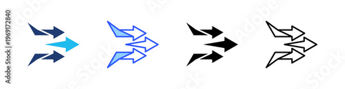 Merge Multiple Style Icon Set Collection Pack Web Banner Vector 