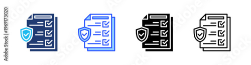 Coverage Multiple Style Icon Set Collection Pack Web Banner Vector 