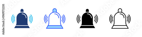 Notification Multiple Style Icon Set Collection Pack Web Banner Vector 