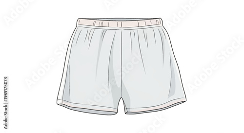 Versatile light-colored athletic shorts for comfort and everyday casual wear illustration