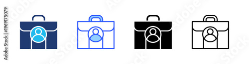 Jobs Multiple Style Icon Set Collection Pack Web Banner Vector 