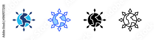 Expansion Multiple Style Icon Set Collection Pack Web Banner Vector 