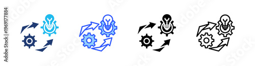 Reinvention Multiple Style Icon Set Collection Pack Web Banner Vector 