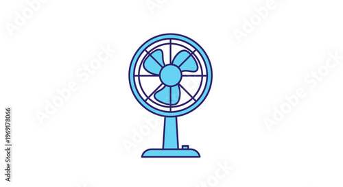 Electric fan on a table indoors.