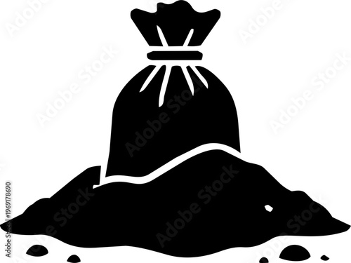 Rosin Bag Silhouette Icon